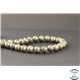 Perles en pyrite - Rondes/8mm - Grade AB