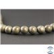 Perles en pyrite - Rondes/8mm - Grade AB