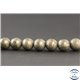 Perles en pyrite - Rondes/8mm - Grade AB