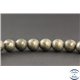 Perles en pyrite - Rondes/8mm - Grade AB
