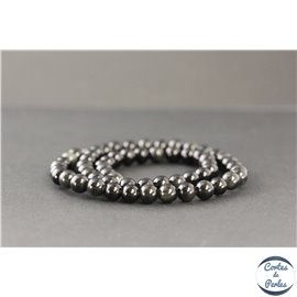 Perles en obsidienne - Rondes/6mm - Grade A