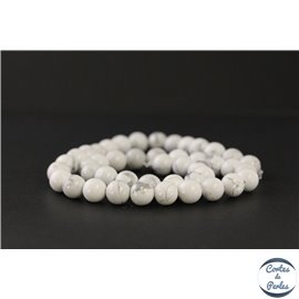 Perles en howlite - Rondes/8mm