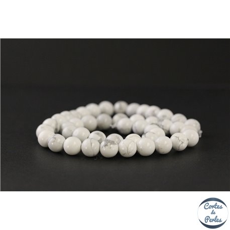 Perles en howlite - Rondes/8mm