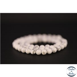 Perles en howlite - Rondes/6mm