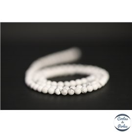 Perles en howlite - Rondes/4mm