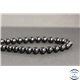 Perles en agate noire - Rondes/8mm - Grade A