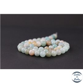 Perles en amazonite - Rondes/6mm