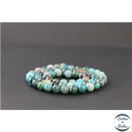 Perles en chrysocolle - Rondes/6mm - Grade AB+