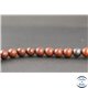 Perles en jaspe bréchique de Madagascar - Rondes/8mm - Grade A