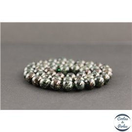 Perles en séraphinite de Russie - Rondes/8mm - Grade AB