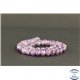 Perles en améthyste à chevron du Brésil - Rondes/6mm - Grade B+