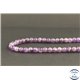 Perles en améthyste à chevron du Brésil - Rondes/6mm - Grade B+
