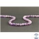 Perles en améthyste à chevron du Brésil - Rondes/6mm - Grade B+