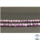 Perles en améthyste à chevron du Brésil - Rondes/6mm - Grade B+