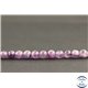 Perles en améthyste à chevron du Brésil - Rondes/6mm - Grade B+