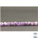 Perles en améthyste à chevron du Brésil - Rondes/6mm - Grade B+