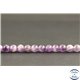 Perles en améthyste à chevron du Brésil - Rondes/6mm - Grade B+