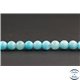 Perles en hémimorphite bleue du Mexique - Rondes/6mm - Grade A