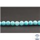 Perles en hémimorphite bleue du Mexique - Rondes/6mm - Grade A