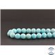 Perles en hémimorphite bleue du Mexique - Rondes/10mm - Grade A