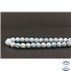 Perles en larimar de République Dominicaine - Rondes/8mm - Grade A