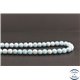 Perles en larimar de République Dominicaine - Rondes/6mm - Grade A