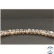 Perles facettées en agate rubanée du Brésil - Rondes/8mm - Grade A