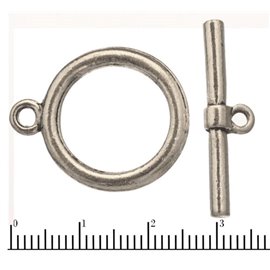 Fermoirs toggle - 29 mm - Argenté