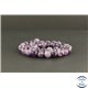 Perles facettées en améthyste à chevron du Brésil - Rondes/8mm - Grade A