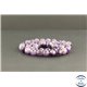 Perles facettées en améthyste à chevron du Brésil - Rondes/8mm - Grade A
