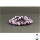 Perles facettées en améthyste à chevron du Brésil - Rondes/8mm - Grade A