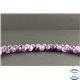 Perles facettées en améthyste à chevron du Brésil - Rondes/8mm - Grade A