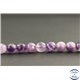 Perles facettées en améthyste à chevron du Brésil - Rondes/8mm - Grade A