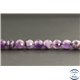 Perles facettées en améthyste à chevron du Brésil - Rondes/8mm - Grade A
