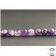 Perles facettées en améthyste à chevron du Brésil - Rondes/8mm - Grade A