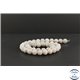 Perles en agate crazy blanche du Mexique - Rondes/8.5mm