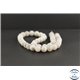 Perles en agate crazy blanche du Mexique - Rondes/8.5mm