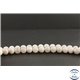 Perles en agate crazy blanche du Mexique - Rondes/8.5mm