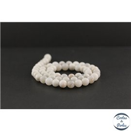 Perles en agate crazy du Mexique - Rondes/6.5mm