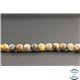Perles dépolies en agate crazy du Mexique - Rondes/6mm