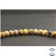 Perles dépolies en agate crazy du Mexique - Rondes/6mm