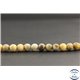 Perles dépolies en agate crazy du Mexique - Rondes/6mm