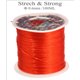 Bobine de fil élastique - 0,6 mm - Rouge