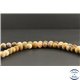Perles dépolies en agate crazy de Mexique - Rondes/8mm