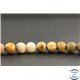 Perles dépolies en agate crazy de Mexique - Rondes/8mm