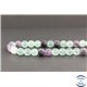 Perles dépolies en fluorite d'Afrique du Sud - Rondes/8mm - Grade A
