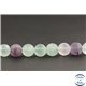 Perles dépolies en fluorite d'Afrique du Sud - Rondes/8mm - Grade A