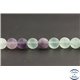 Perles dépolies en fluorite d'Afrique du Sud - Rondes/8mm - Grade A