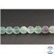 Perles dépolies en fluorite d'Afrique du Sud - Rondes/8mm - Grade A