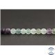 Perles dépolies en fluorite d'Afrique du Sud - Rondes/8mm - Grade A